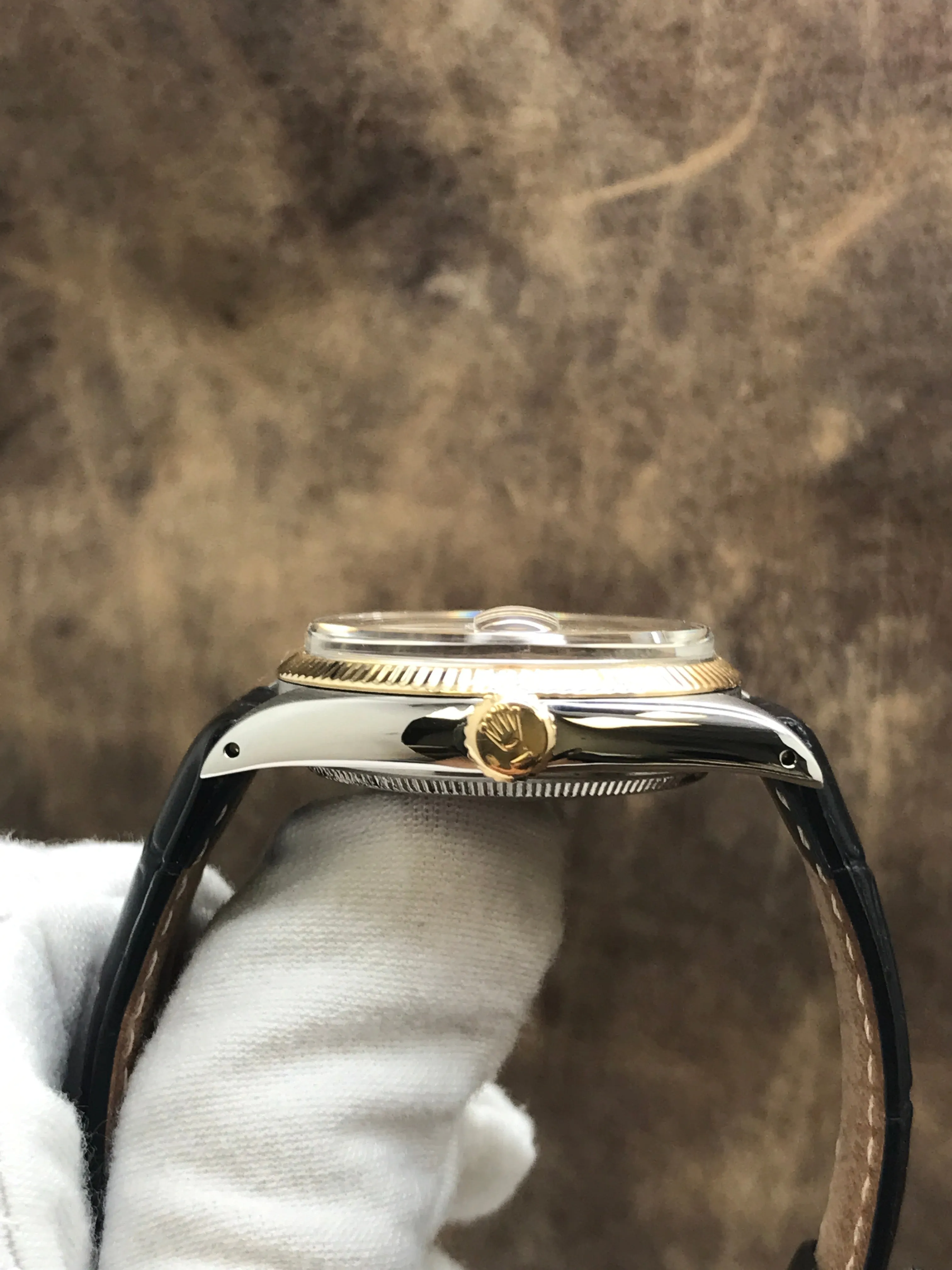 Rolex Air-King Date 5701 Champagne Dial Automatic Men's Watch