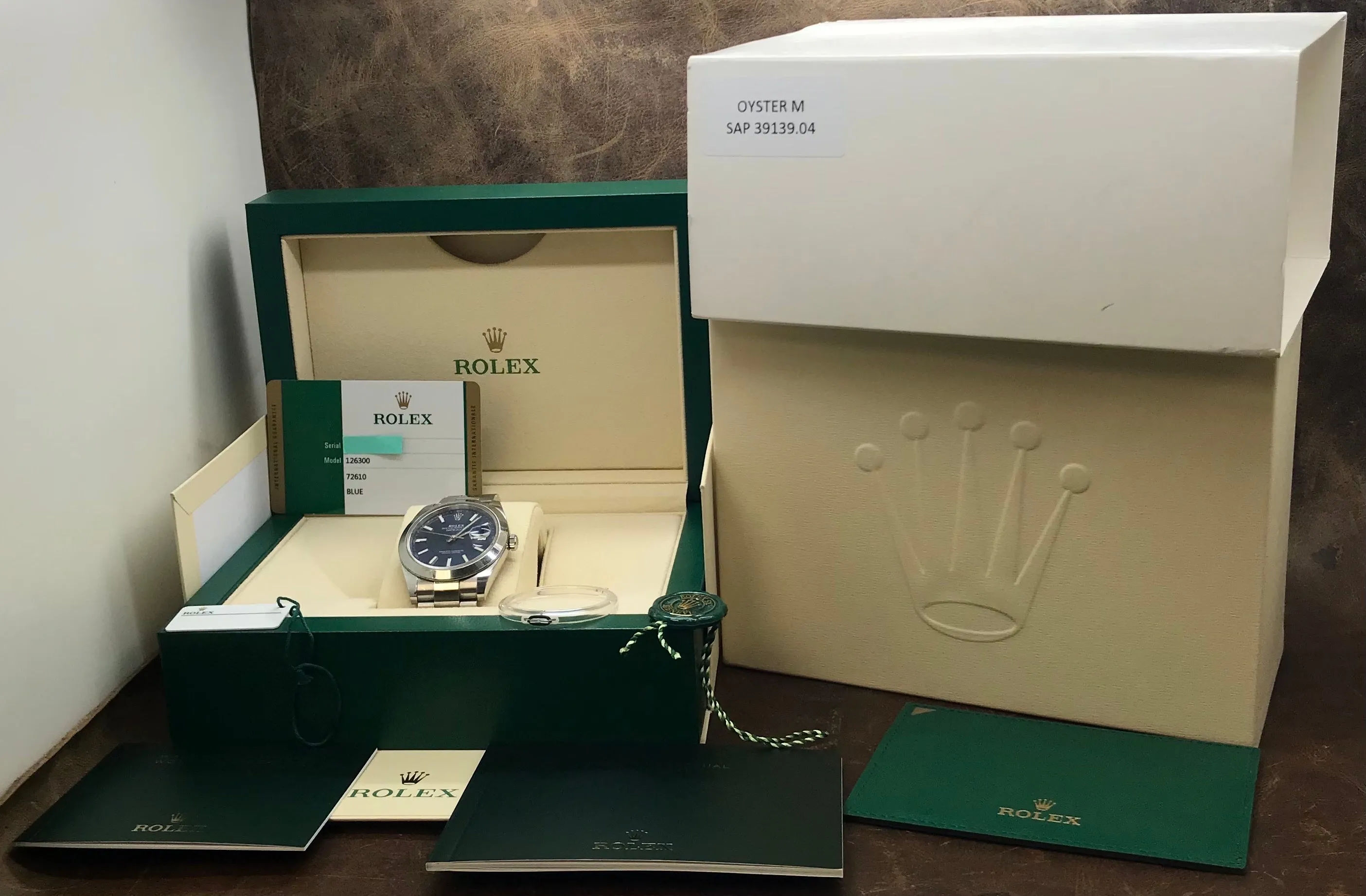 Rolex Datejust 41mm 126300 Blue Dial Automatic Men's Watch