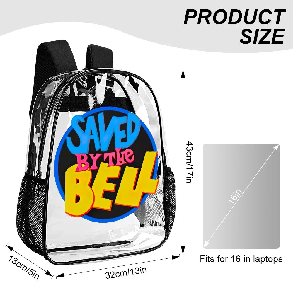Saved By The Bell Transparent Backpack 17 Inch
