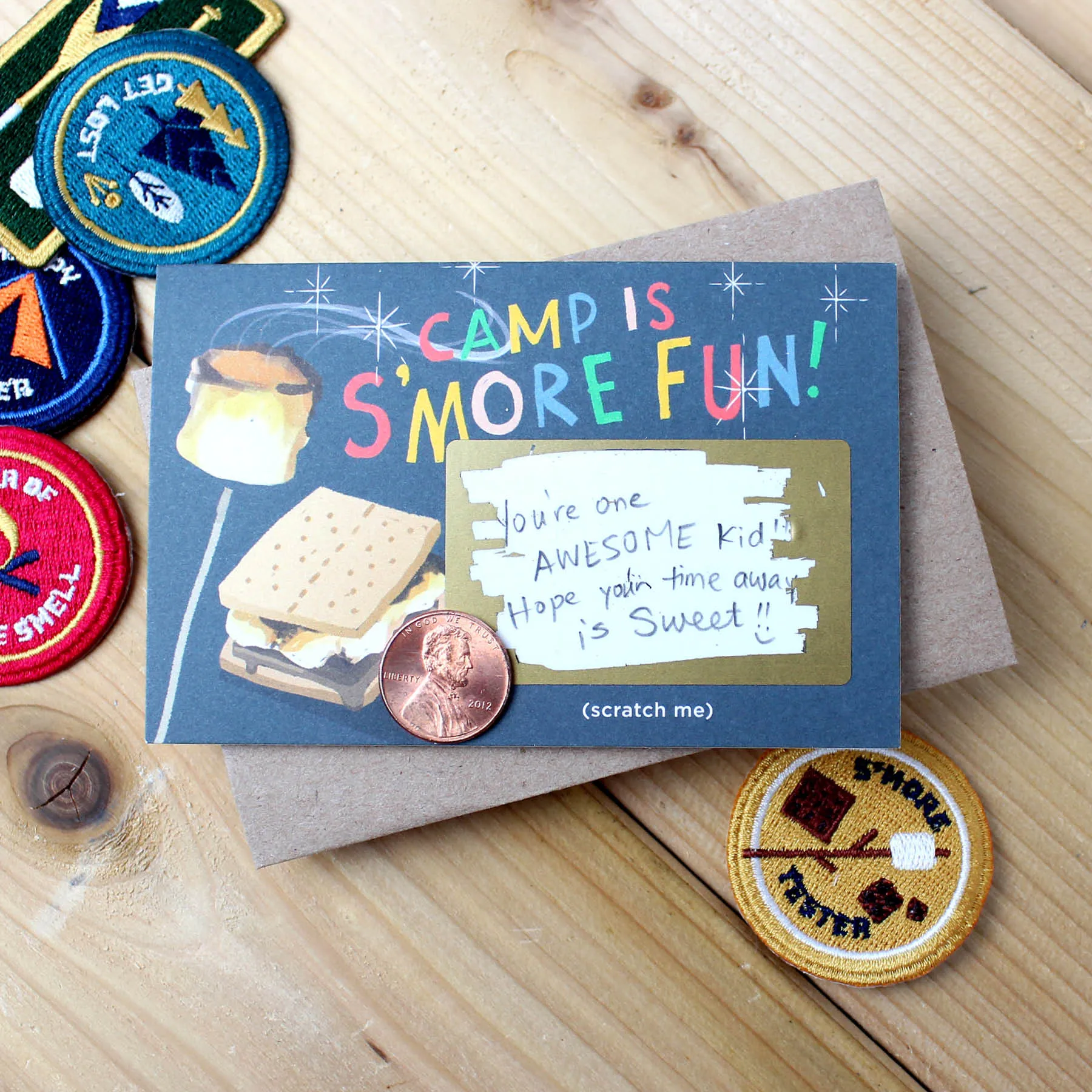 Scratch-Off Mini Notes Set- Camp