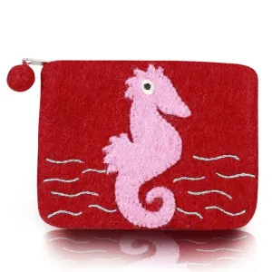 Sea Horse Design Coin Purse