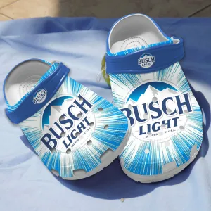 Soft And Comfortable Busch Beer Blue Clogs