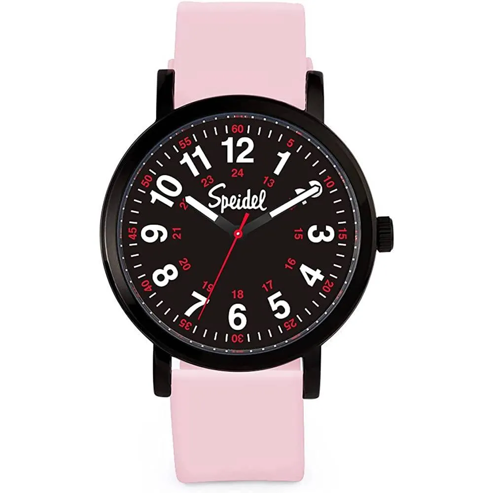 Speidel Original Scrub Watch™ for Nurse, Medical Professionals and Students – Various Medical Scrub Colors, Easy Read Dial, Military Time with Second Hand, Silicone Band, Water Resistant | Multiple Colors