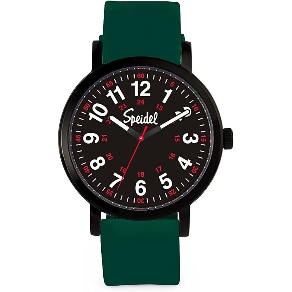 Speidel Original Scrub Watch™ for Nurse, Medical Professionals and Students – Various Medical Scrub Colors, Easy Read Dial, Military Time with Second Hand, Silicone Band, Water Resistant | Multiple Colors