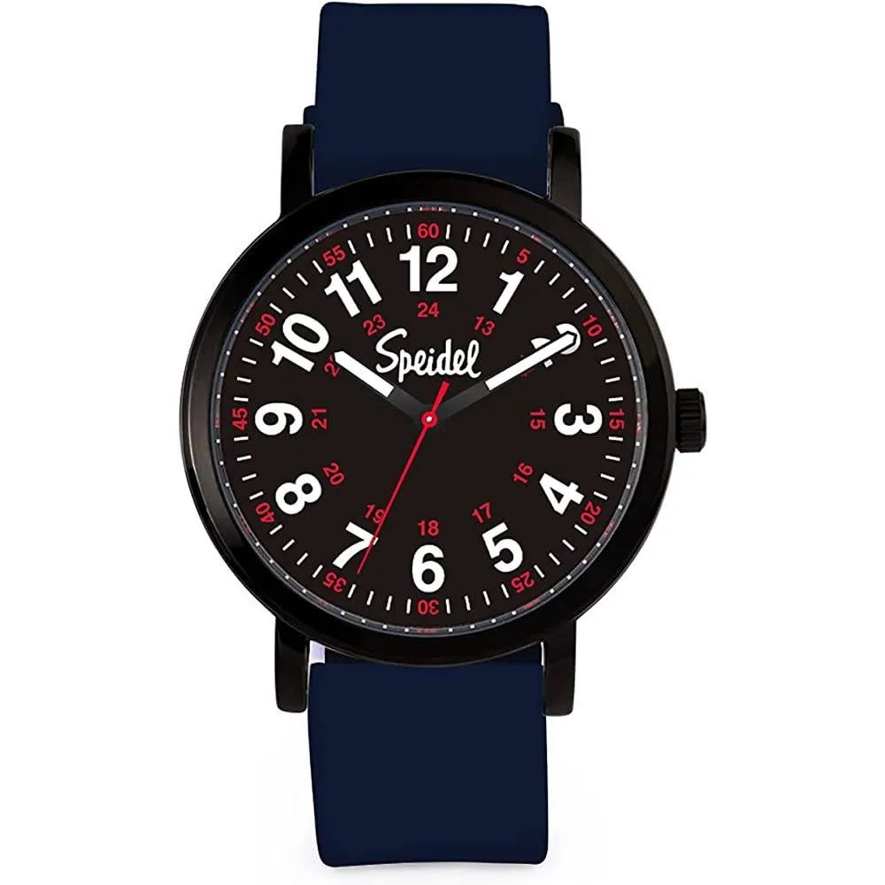 Speidel Original Scrub Watch™ for Nurse, Medical Professionals and Students – Various Medical Scrub Colors, Easy Read Dial, Military Time with Second Hand, Silicone Band, Water Resistant | Multiple Colors