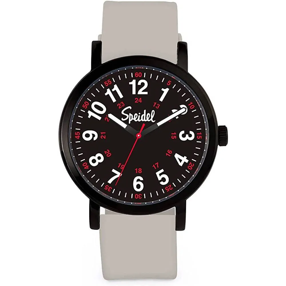 Speidel Original Scrub Watch™ for Nurse, Medical Professionals and Students – Various Medical Scrub Colors, Easy Read Dial, Military Time with Second Hand, Silicone Band, Water Resistant | Multiple Colors