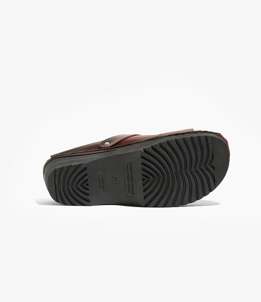Steel Toe Safety Clog – Bordeaux Leather