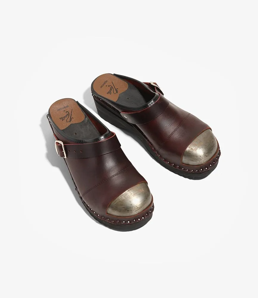 Steel Toe Safety Clog – Bordeaux Leather