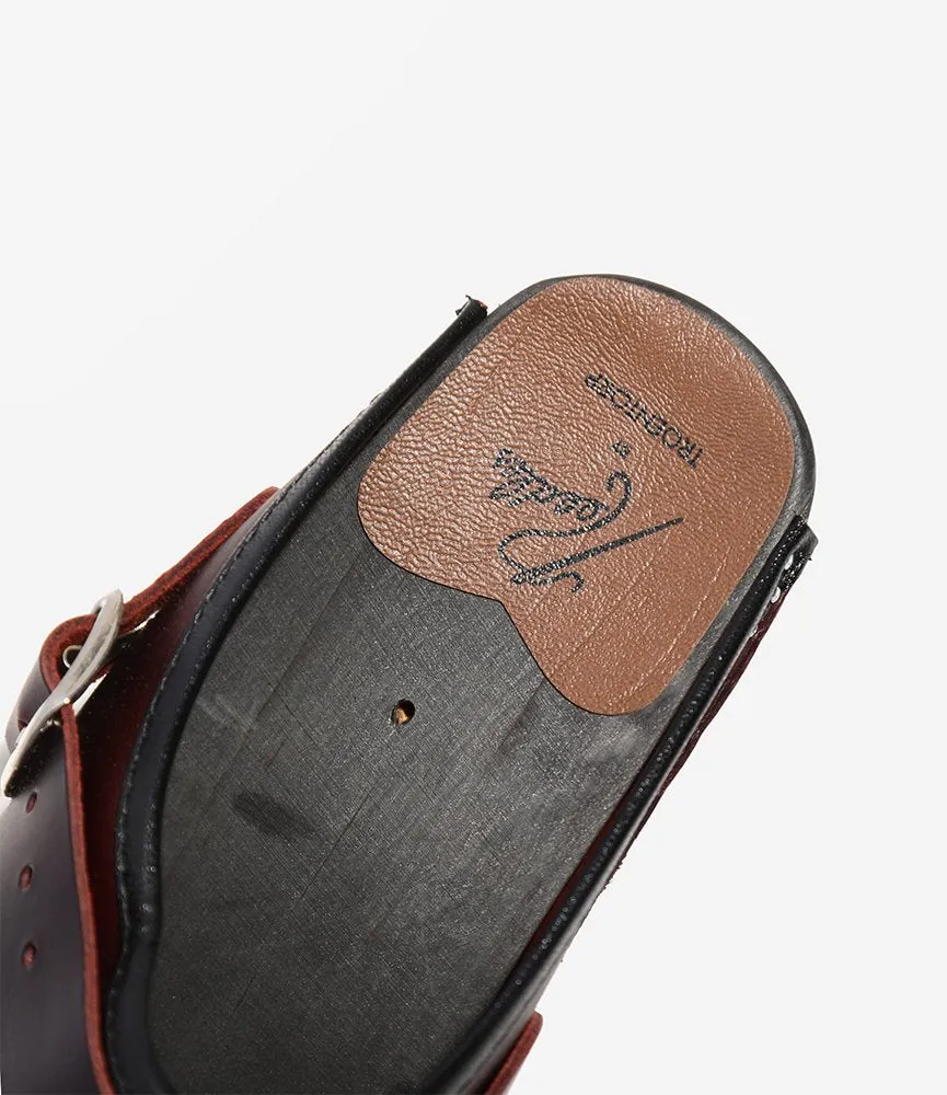 Steel Toe Safety Clog – Bordeaux Leather