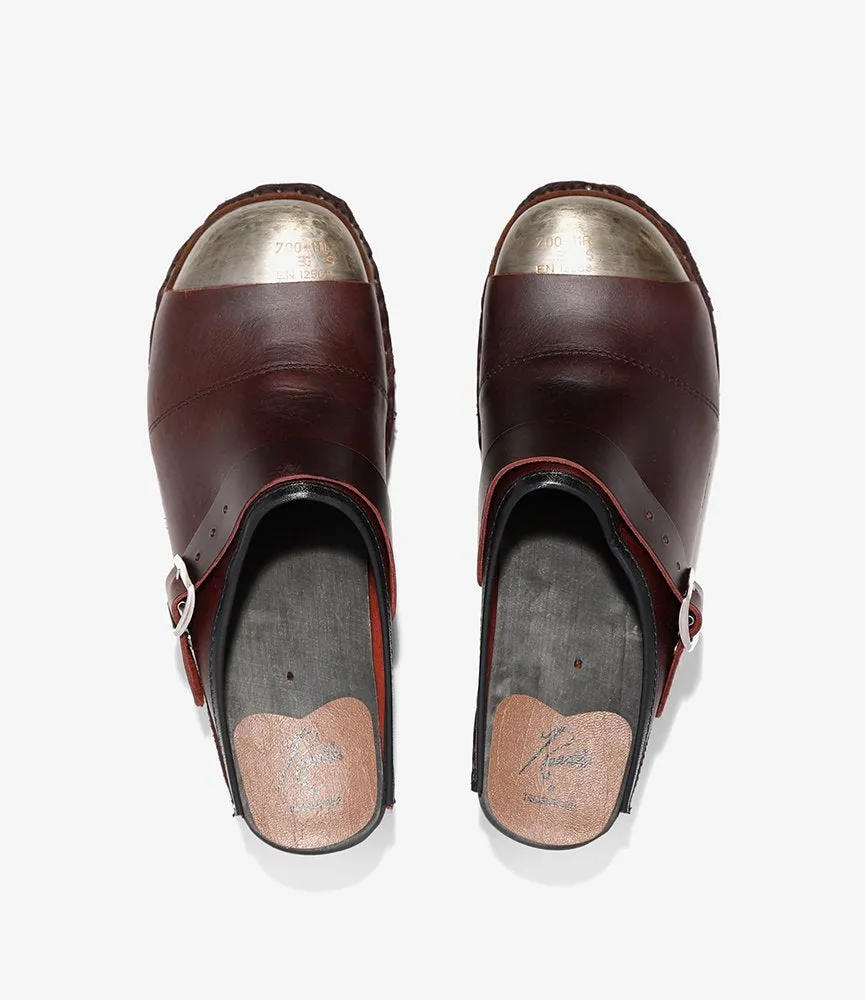 Steel Toe Safety Clog – Bordeaux Leather