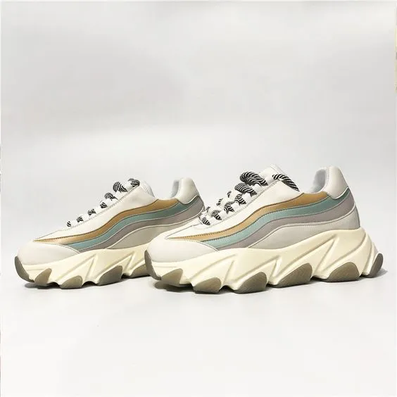Stylish Striped Dad Sneaker Shoes