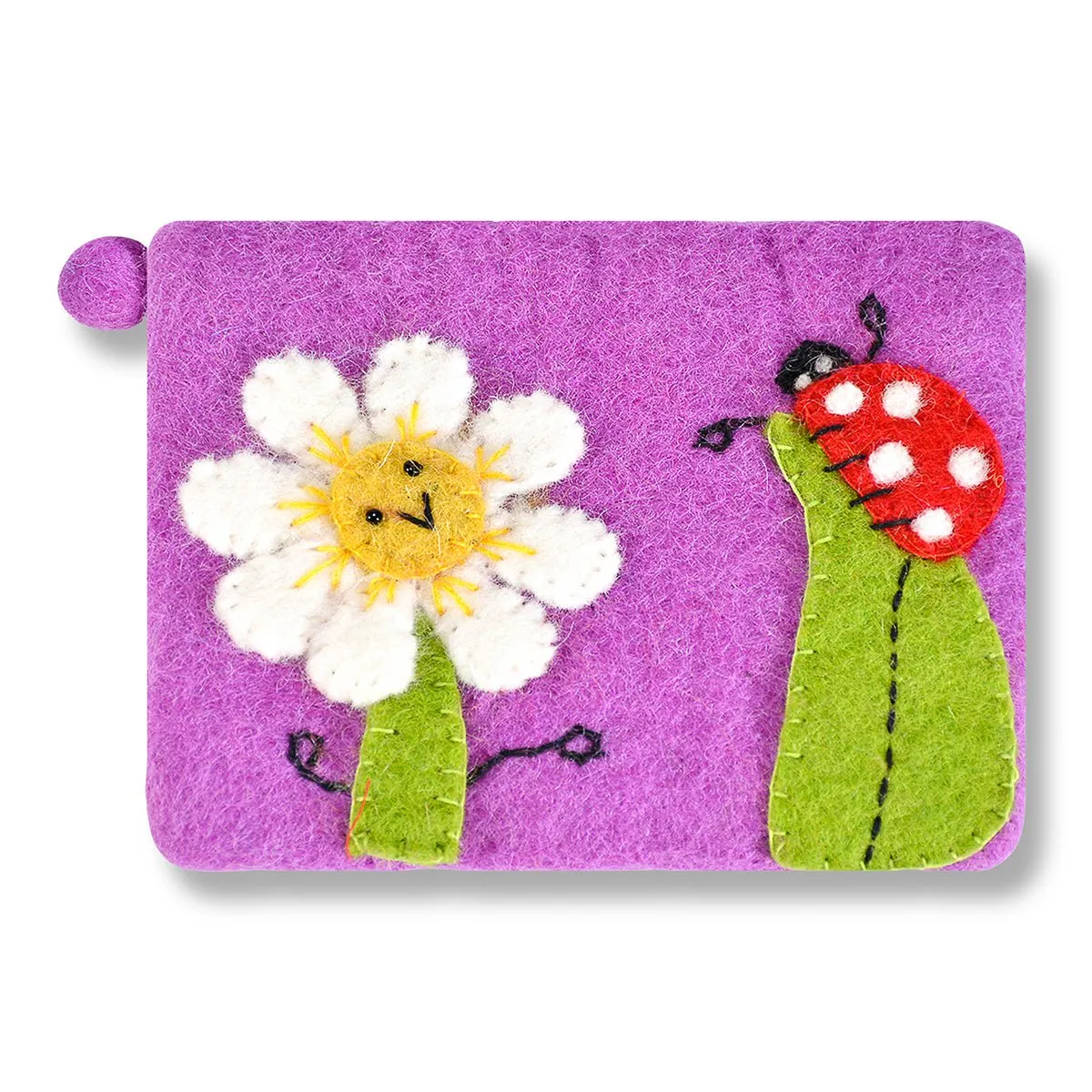 SunFlower and Lady Bug Coin Purse