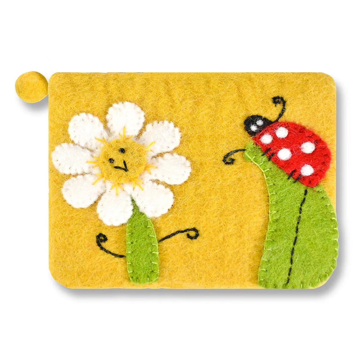 SunFlower and Lady Bug Coin Purse