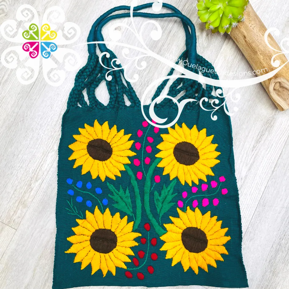 Sunflowers Tote Bag - Hand Embroider Bag