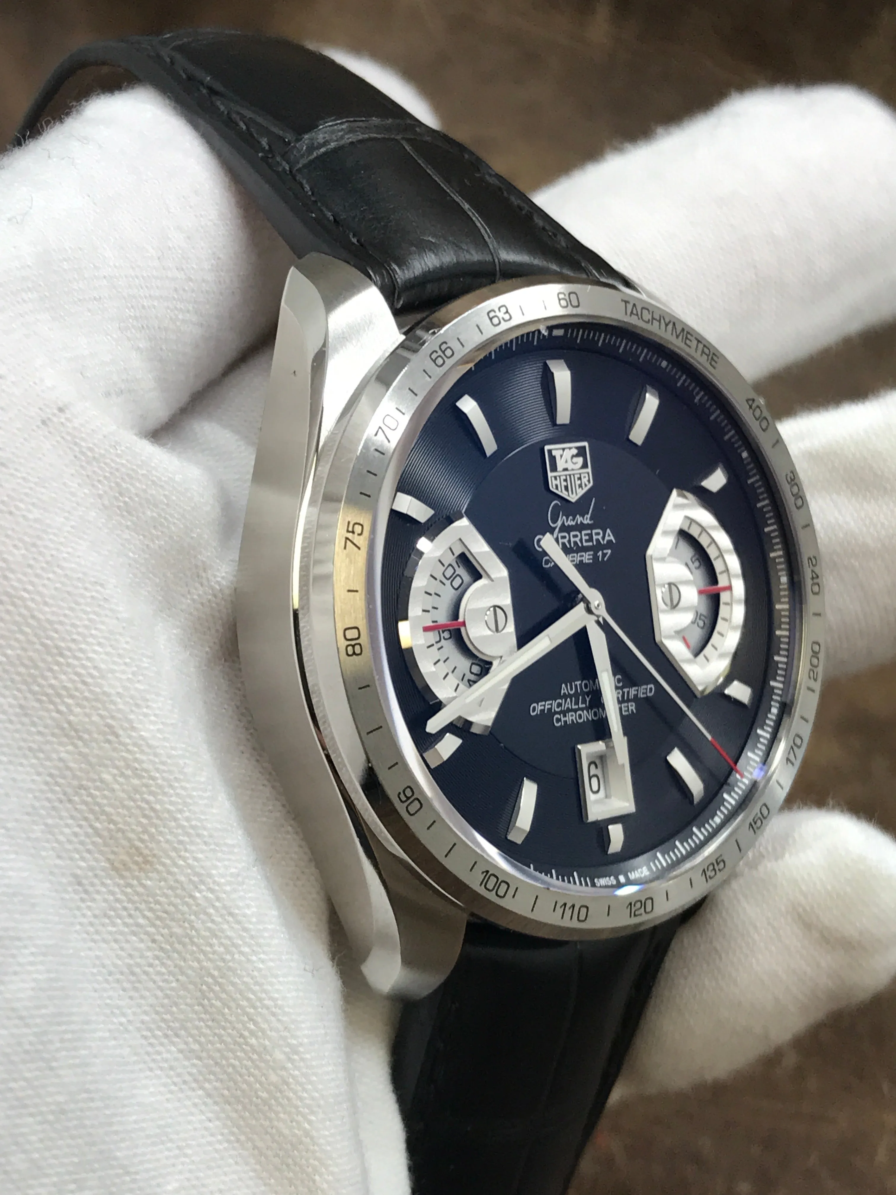 TAG Heuer Grand Carrera CAV511A Black Dial Automatic  Men's Watch