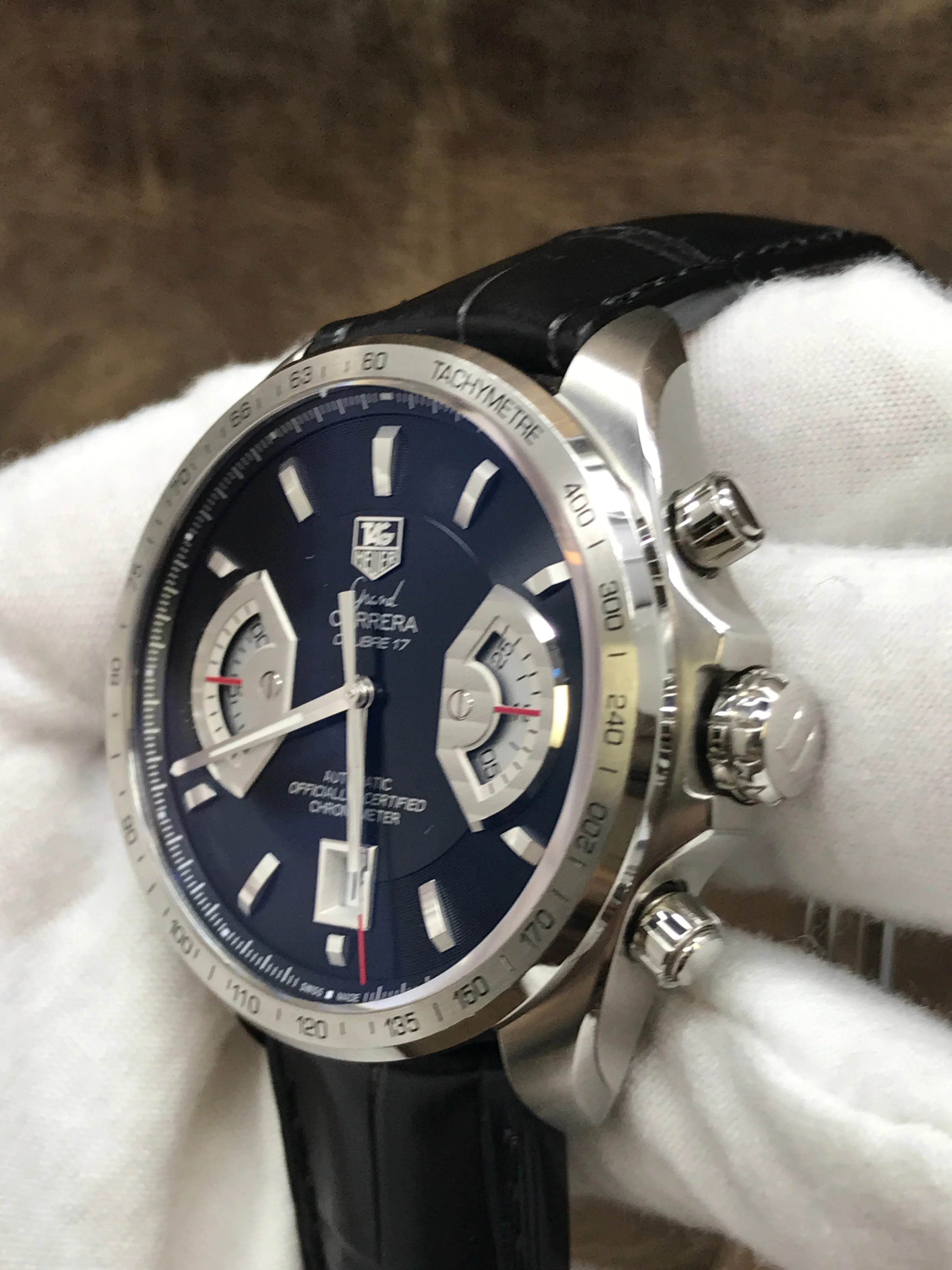 TAG Heuer Grand Carrera CAV511A Black Dial Automatic  Men's Watch