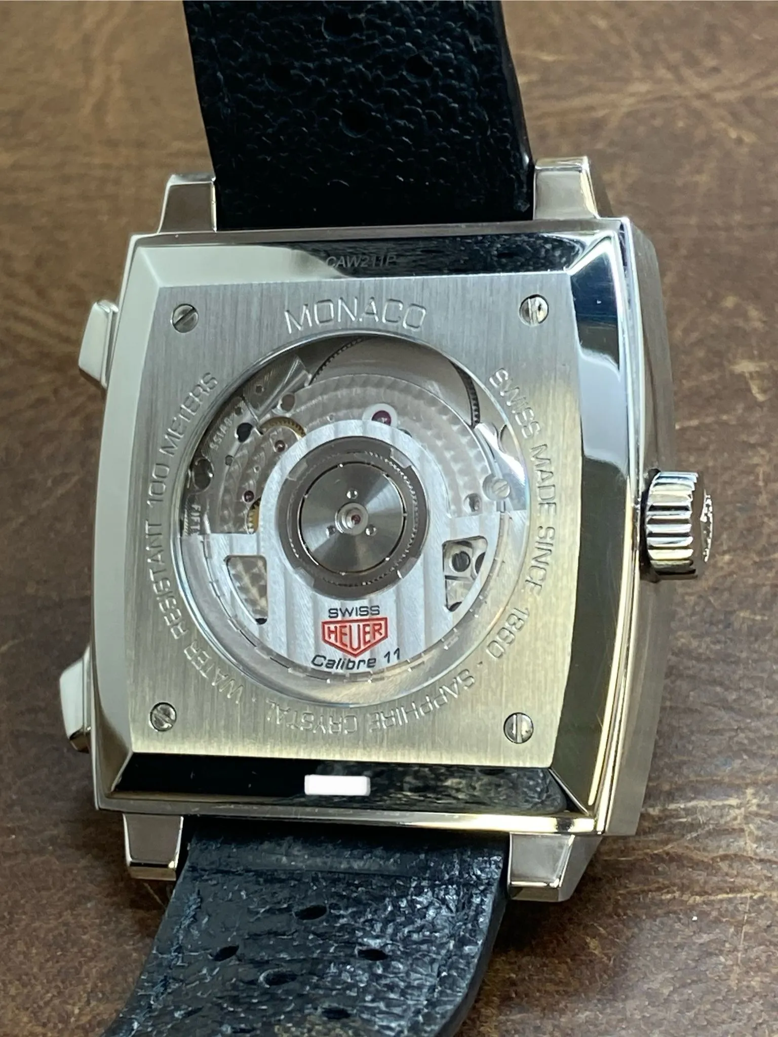 TAG Heuer Monaco Caliber 11 39mm CAW211P Blue Dial Automatic Men's Watch