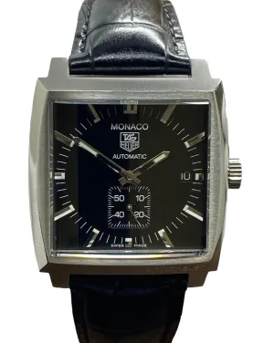 TAG Heuer Monaco WW2110 Black Dial Automatic Men's Watch