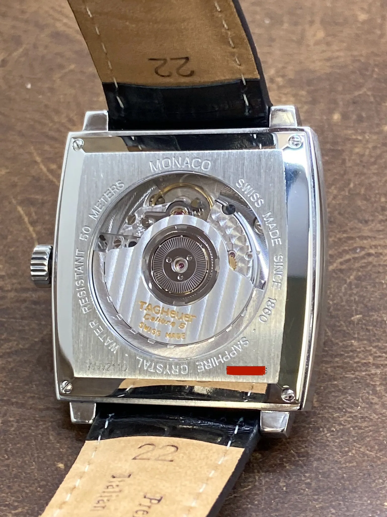 TAG Heuer Monaco WW2110 Black Dial Automatic Men's Watch
