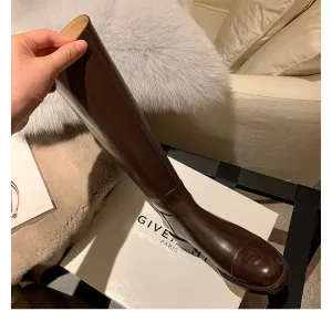 The New Back Zipper Is Thin And Tall But Knee Boots