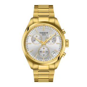 Tissot PR 100 Chronograph Gold Tone Watch