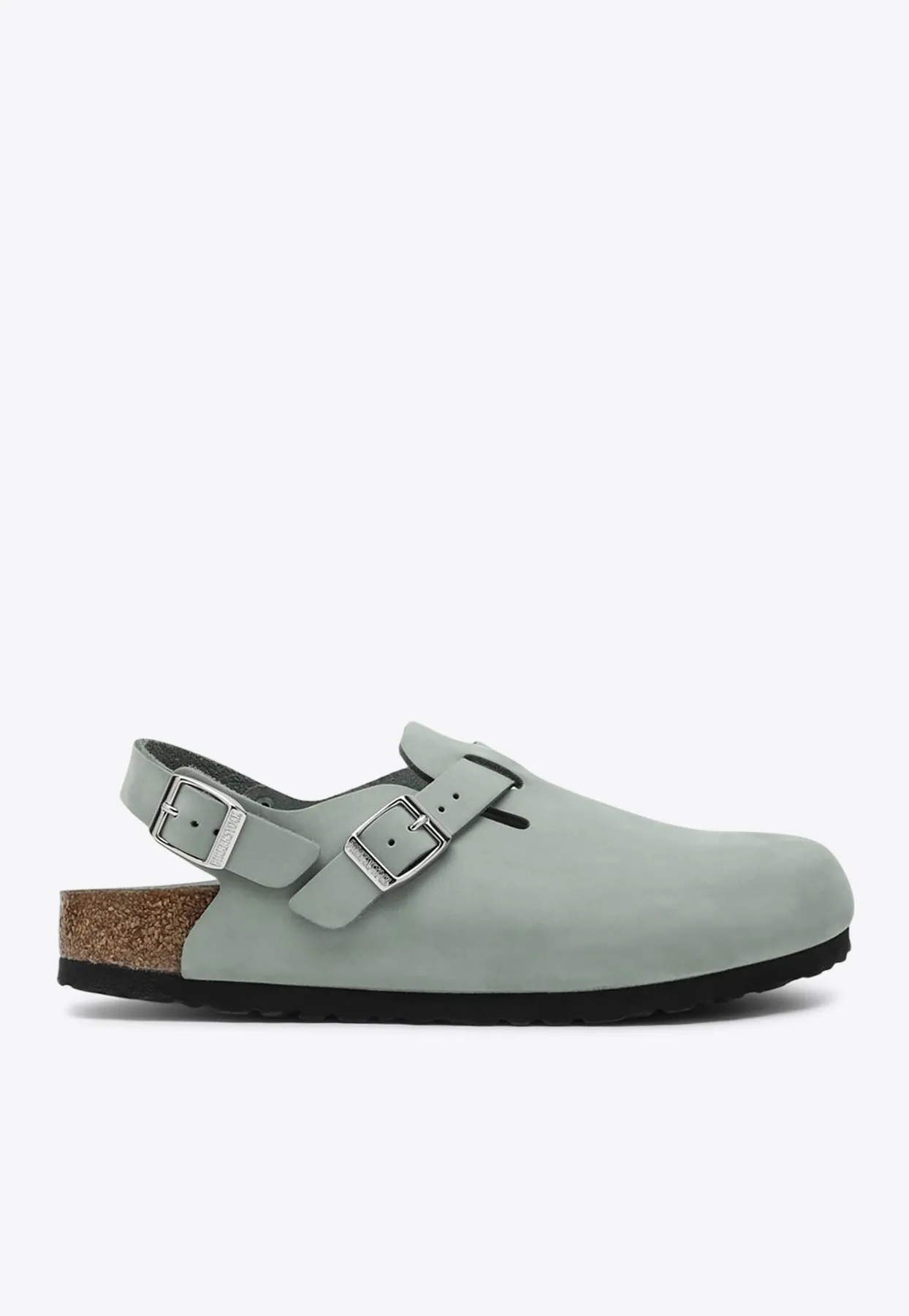 Tokio Buckled Leather Clogs