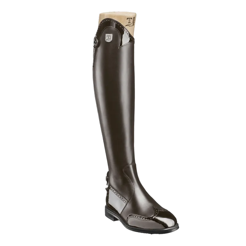 Tucci Boots Marilyn with Punched Patent Detail (Instant Dispatch)