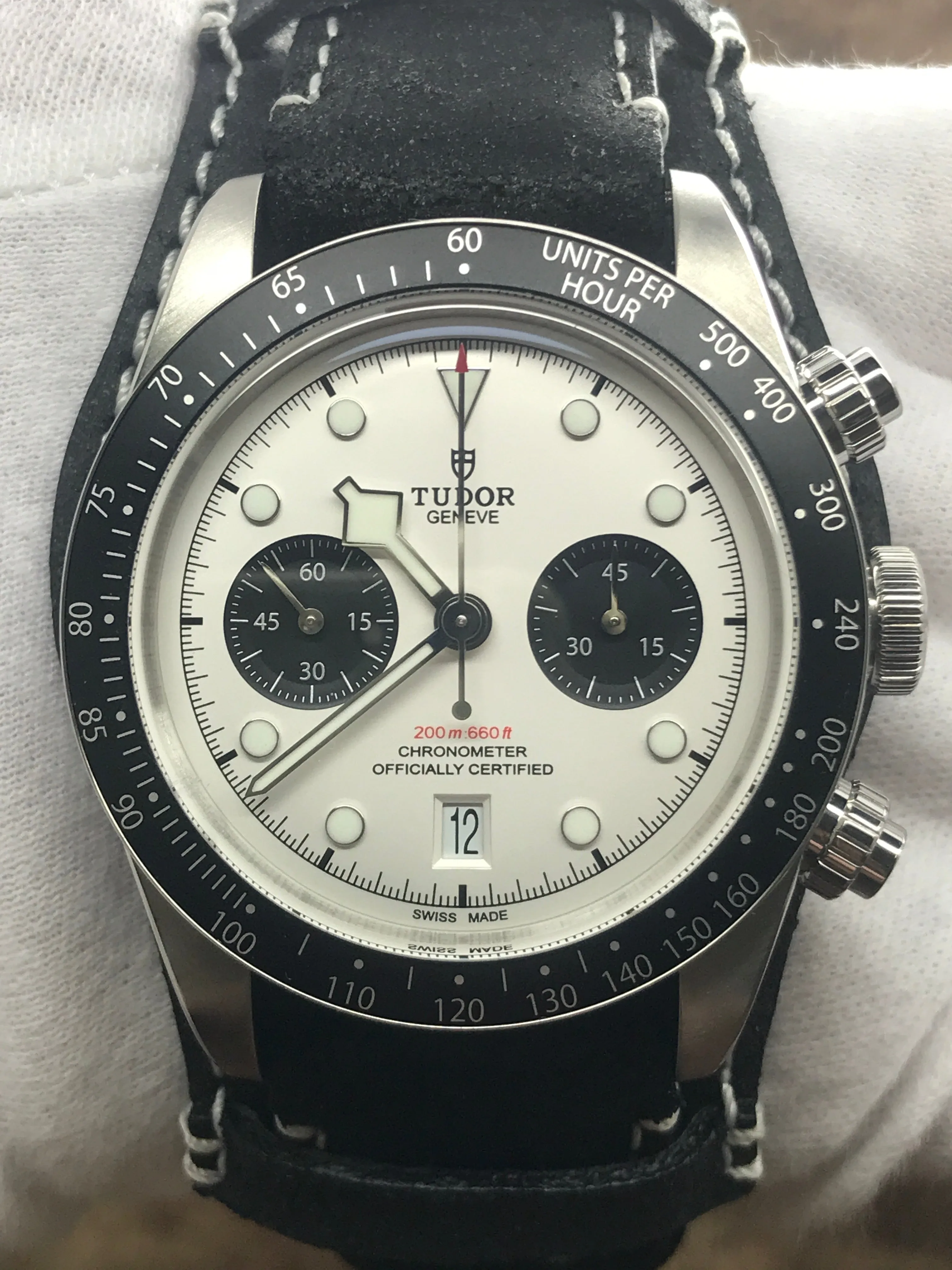 Tudor Black Bay Chrono 79360N White Panda Dial Automatic Men's Watch