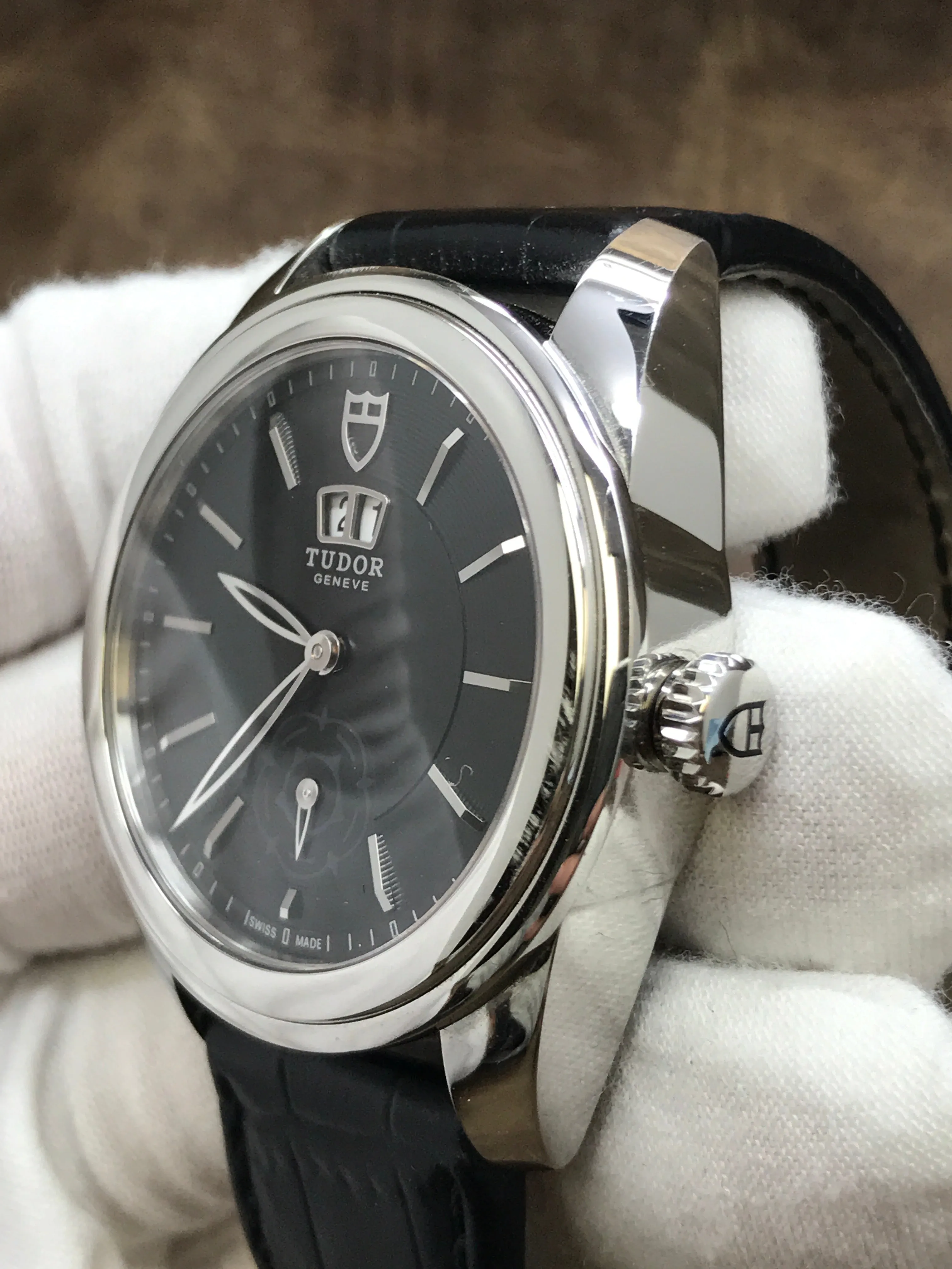 Tudor Glamour 57000 Black Dial Automatic Men's Watch