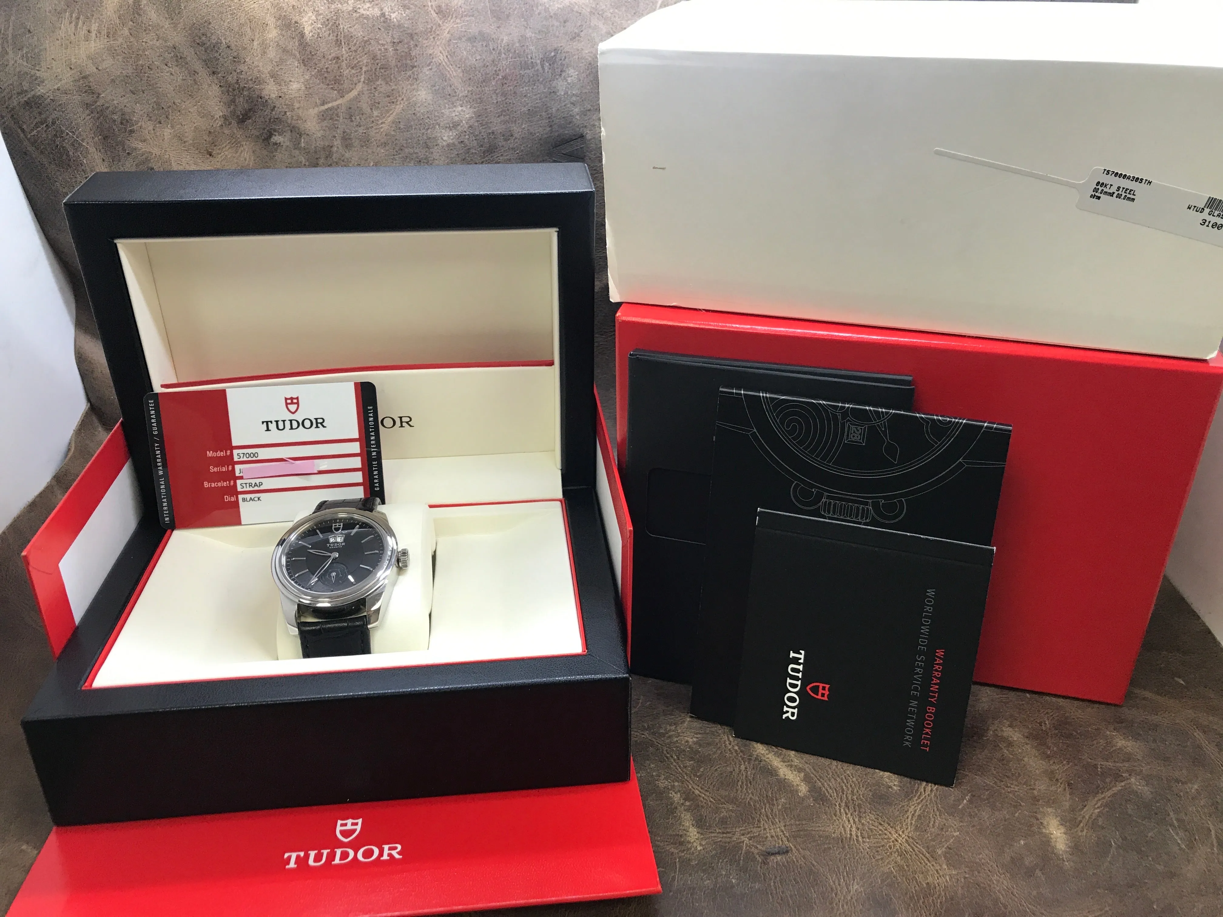 Tudor Glamour 57000 Black Dial Automatic Men's Watch