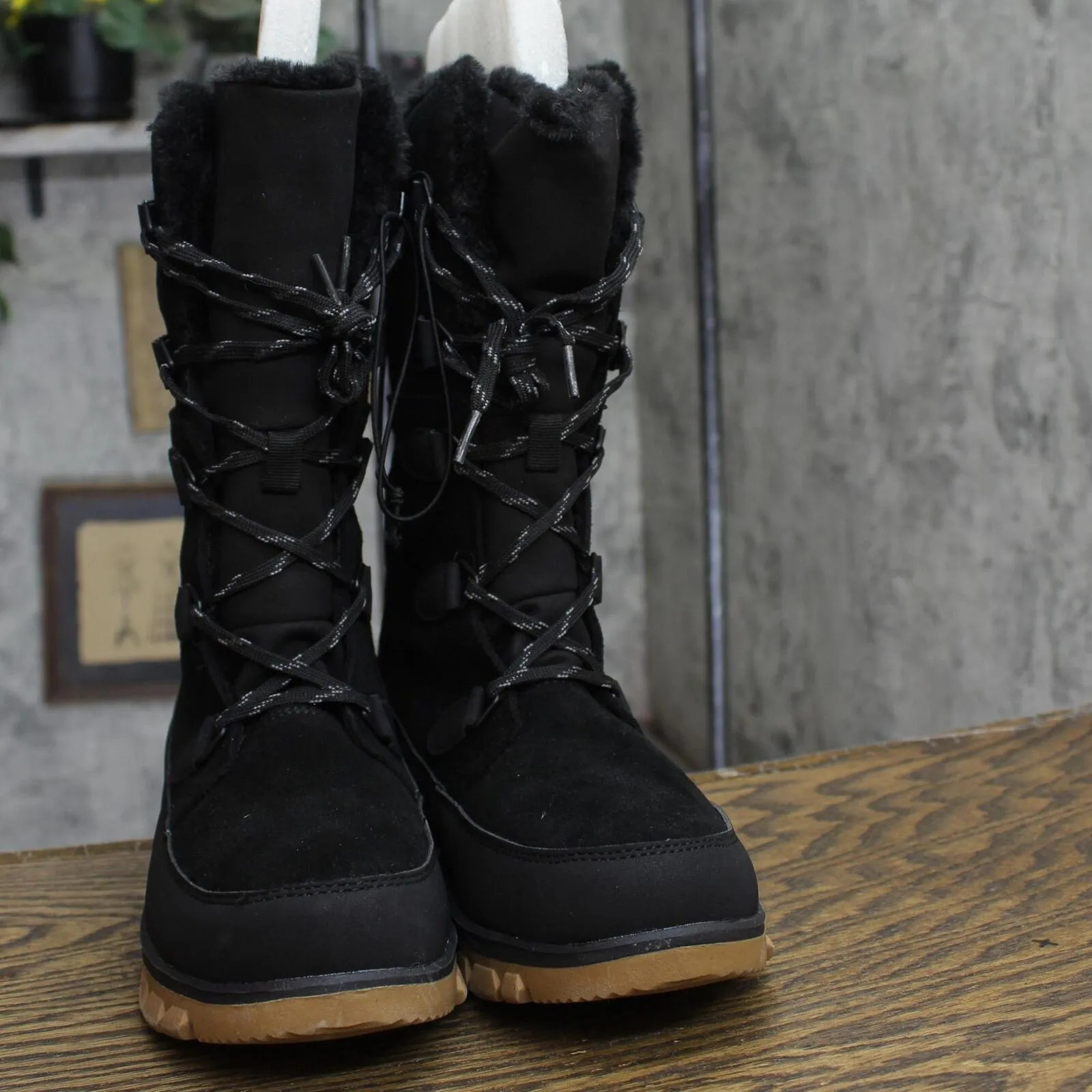Universal Thread Women's Carla Tall Winter Boots 88236153 Jet Black 8M