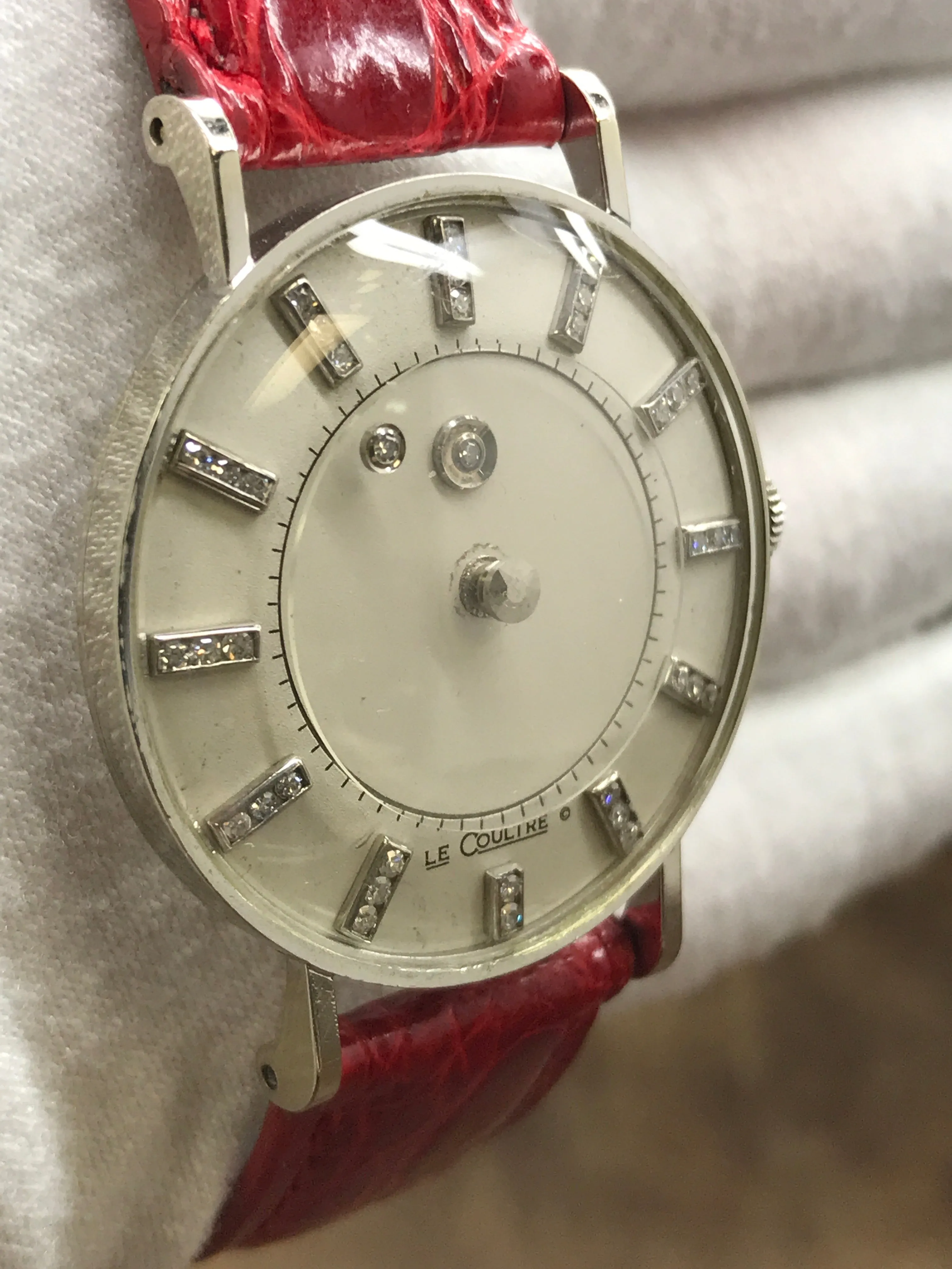 Vacheron Constantin Galaxy Mystery Dial Le Coultre Galaxy Mystery Dial White Dial Manual Widning Watch
