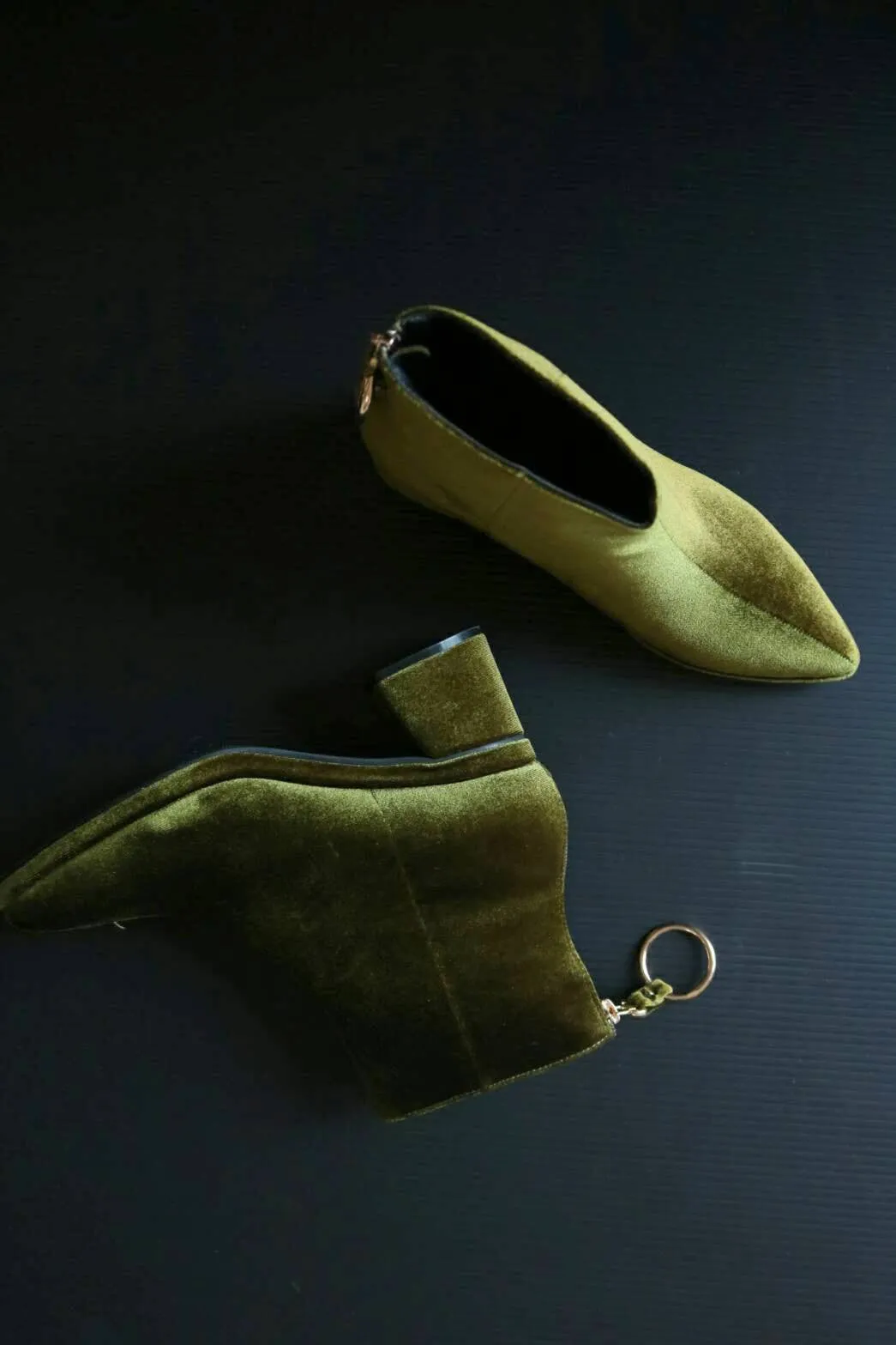 velour boots-sold out