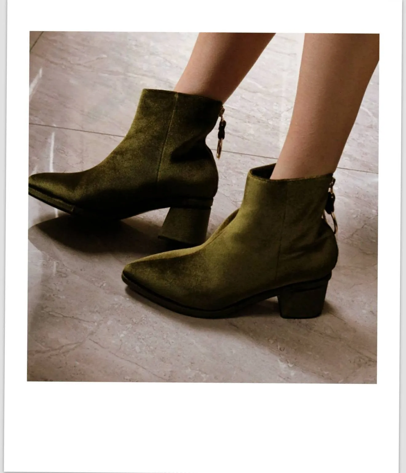 velour boots-sold out