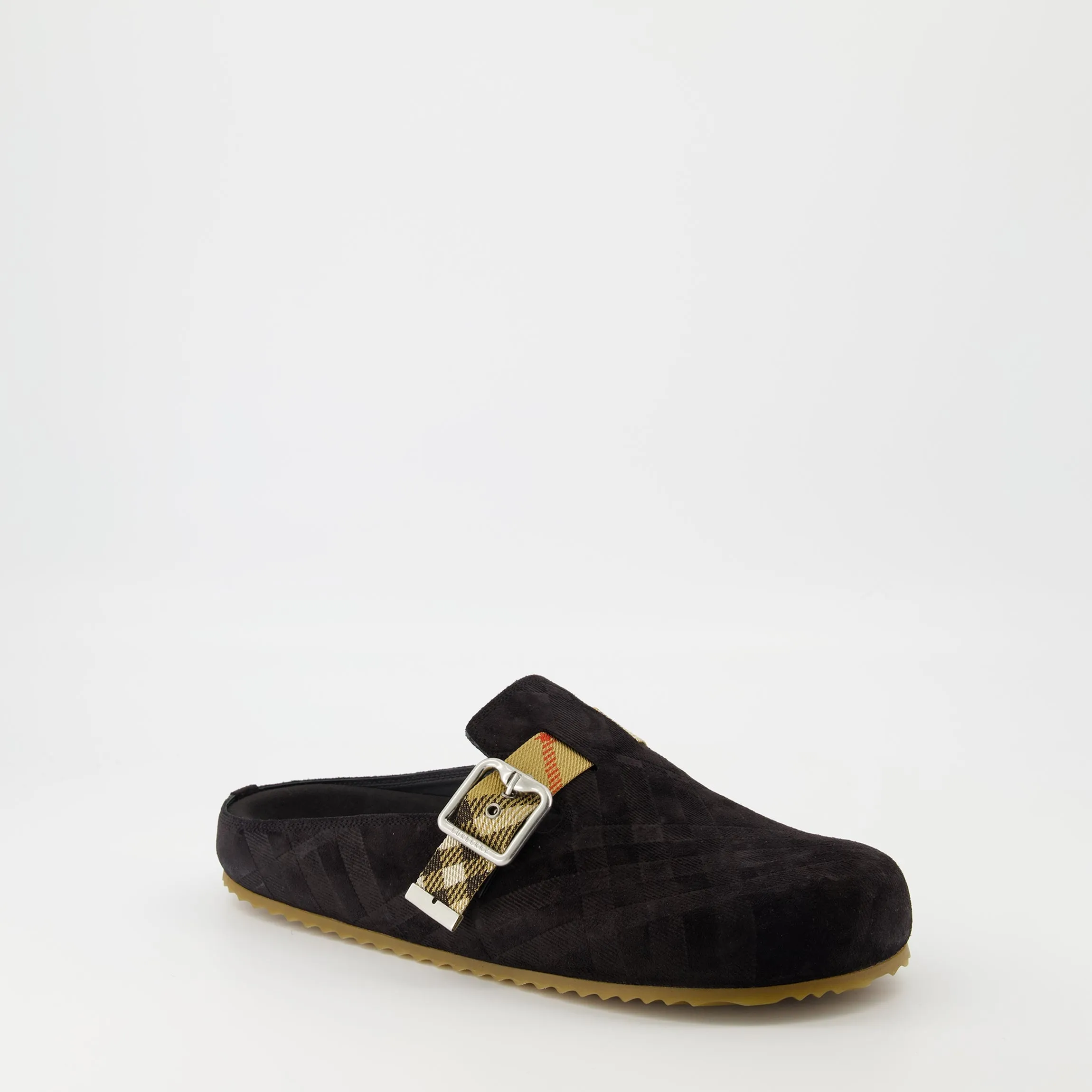 Velour Leather Clogs