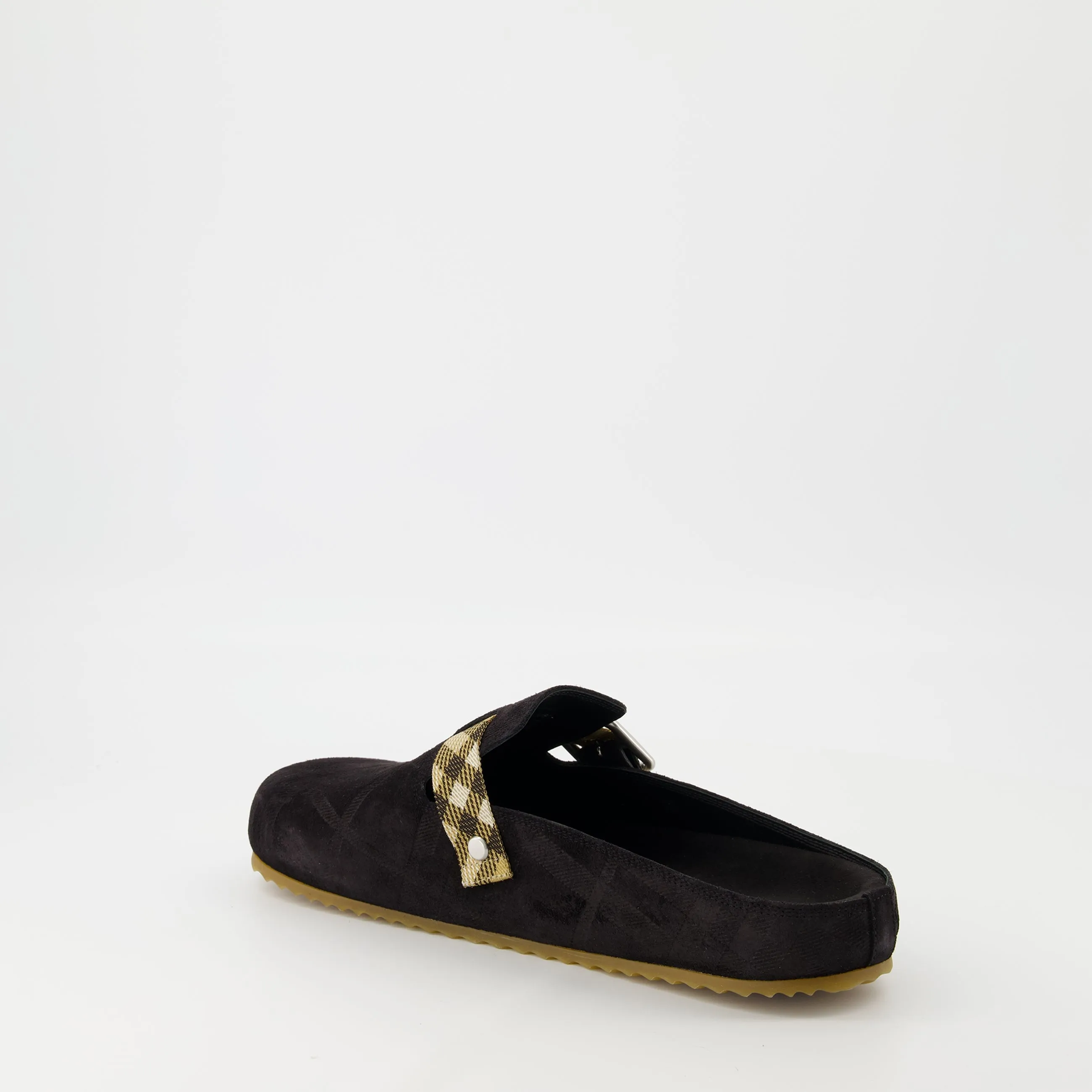 Velour Leather Clogs
