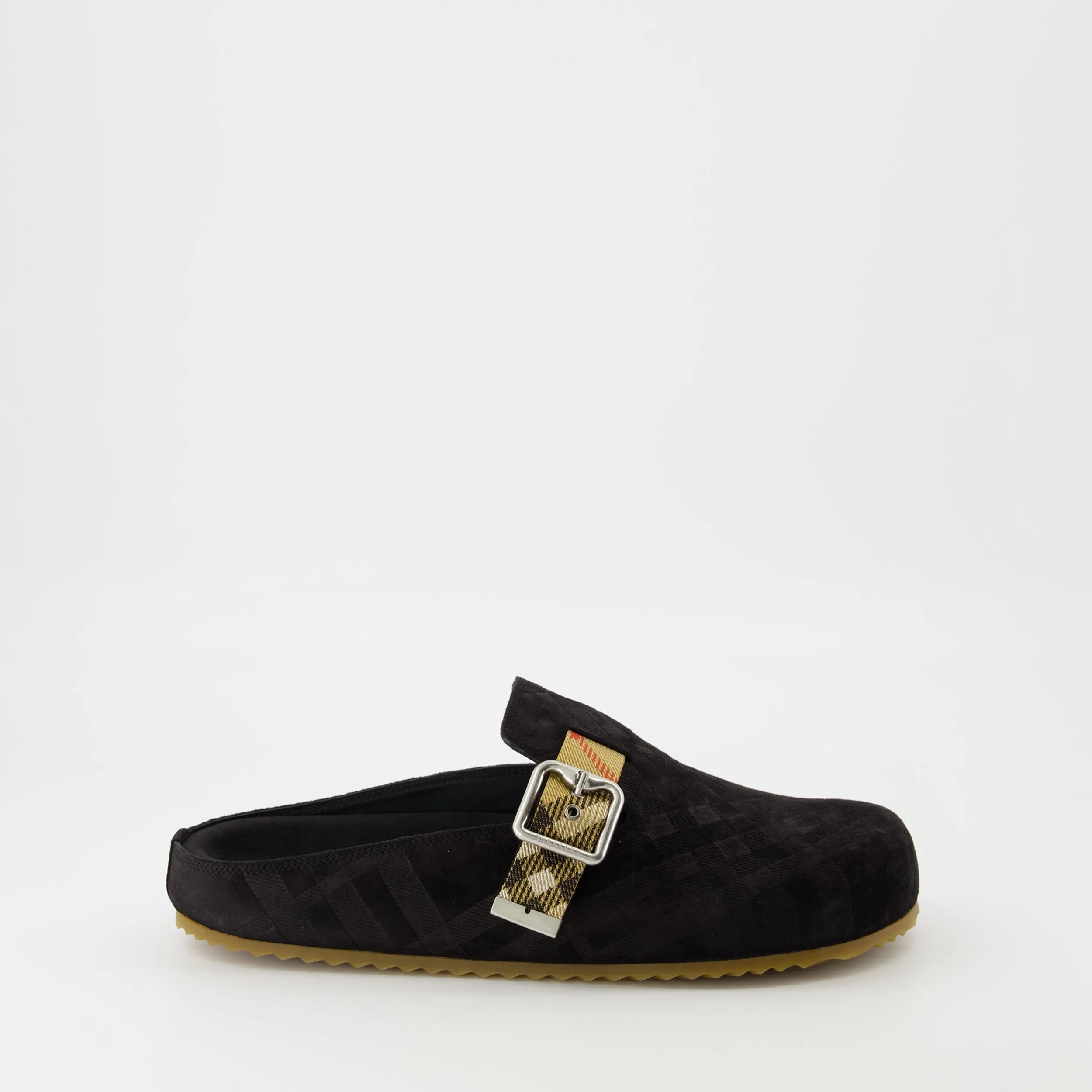 Velour Leather Clogs