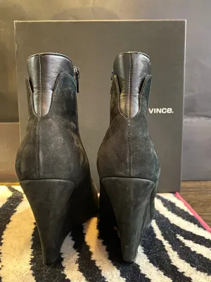 Vince Ludlow Black Suede Bootie