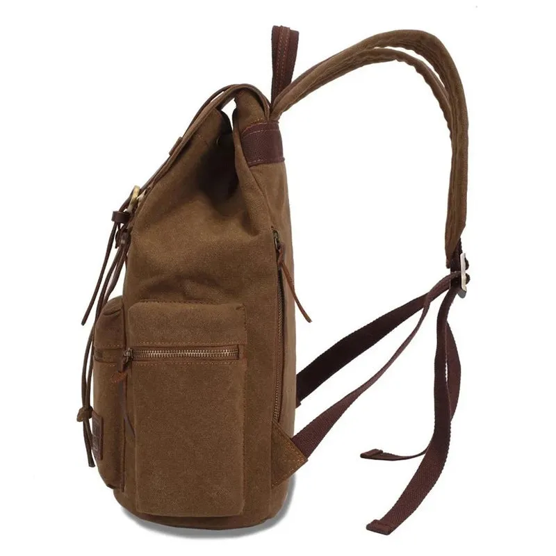 Vintage Canvas Hiking Travel Camping Backpack