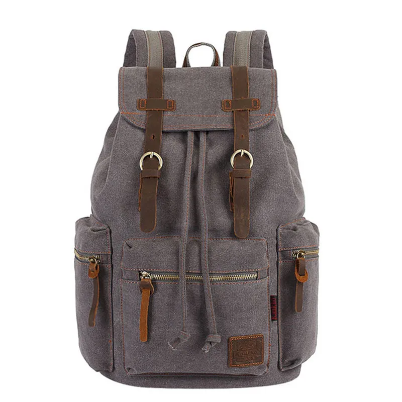 Vintage Canvas Hiking Travel Camping Backpack