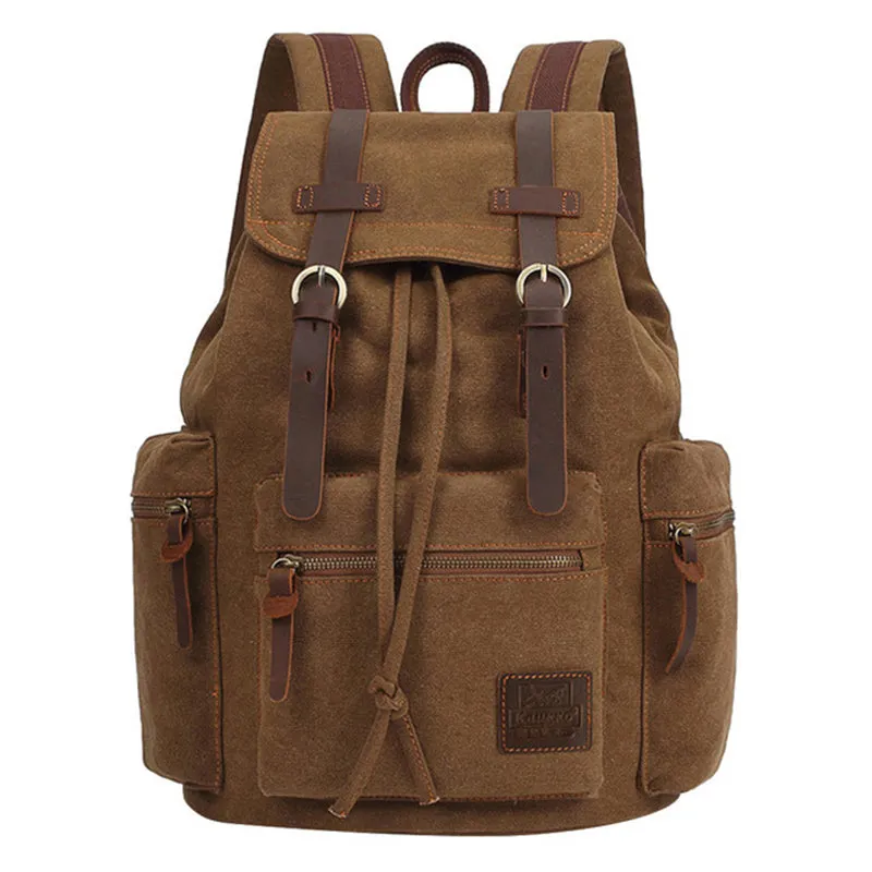 Vintage Canvas Hiking Travel Camping Backpack