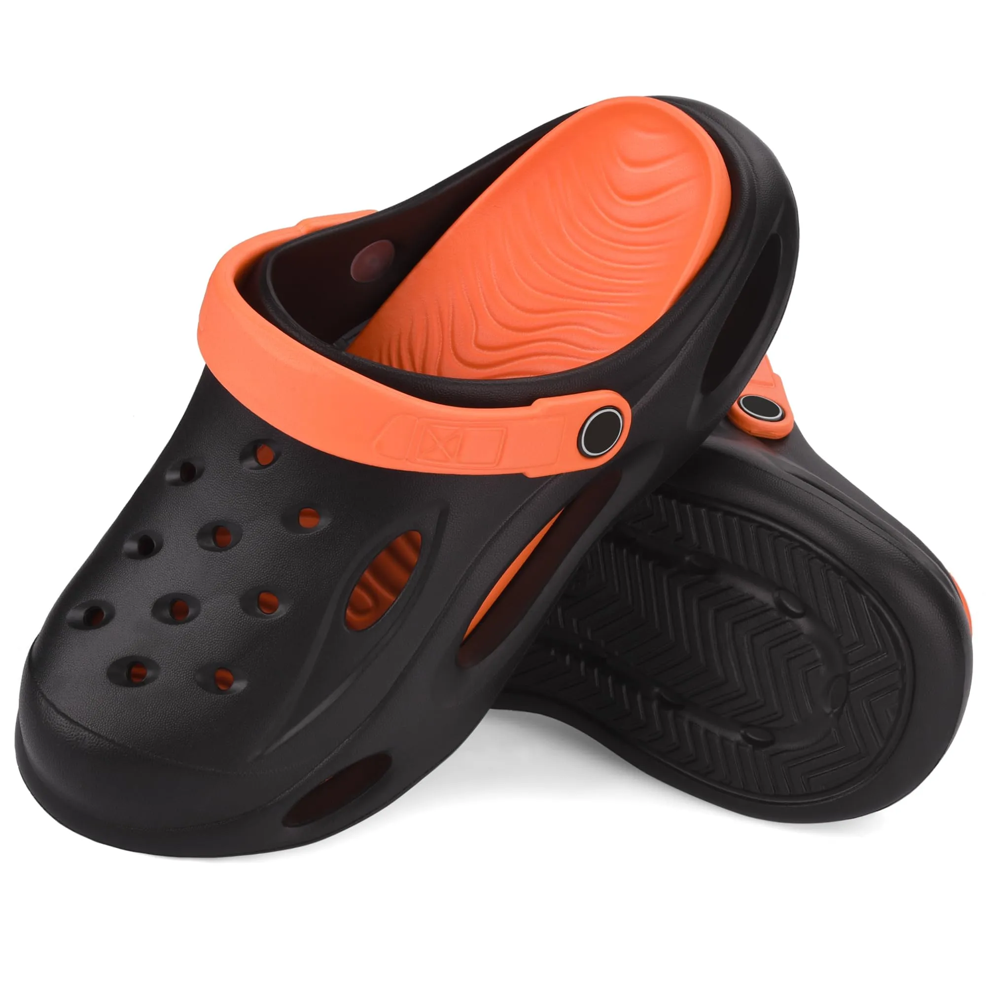 VONMAY Men's Clogs Removable Thick Insoles EVA Clog Non-slip Sandals Lghtweight Outdoor Beach Slippers