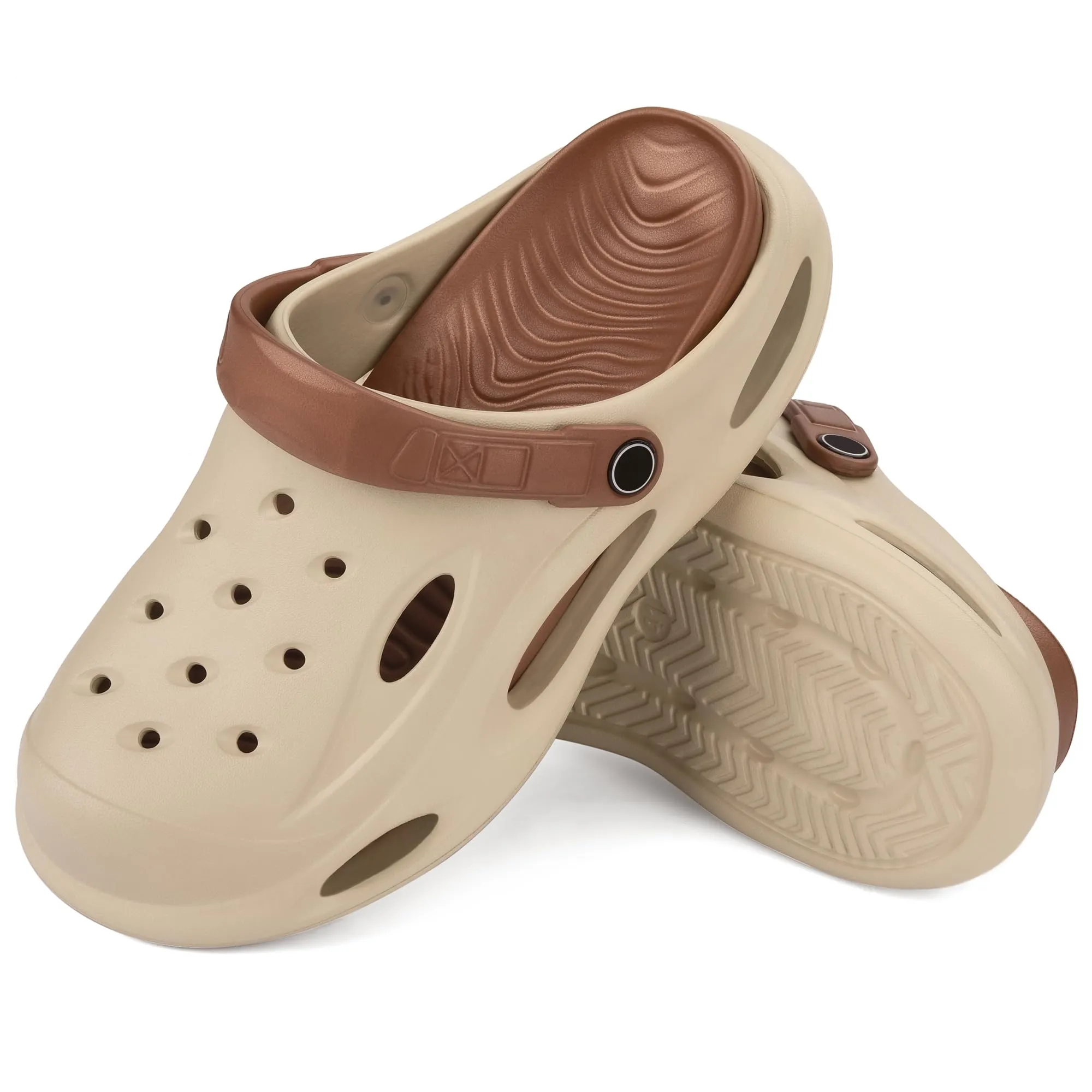 VONMAY Men's Clogs Removable Thick Insoles EVA Clog Non-slip Sandals Lghtweight Outdoor Beach Slippers