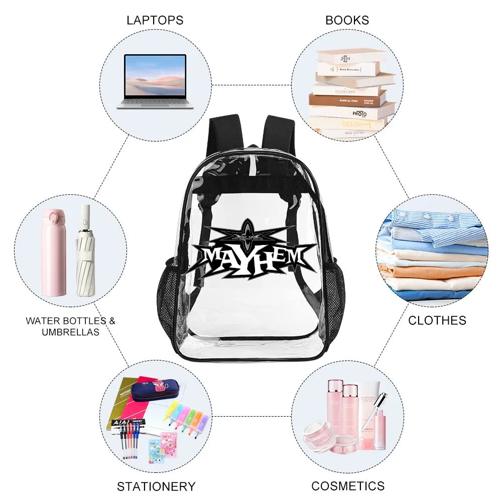 WCW Mayhem Transparent Backpack 17 Inch
