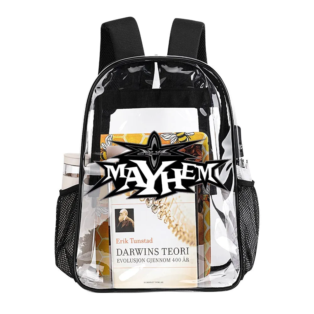 WCW Mayhem Transparent Backpack 17 Inch