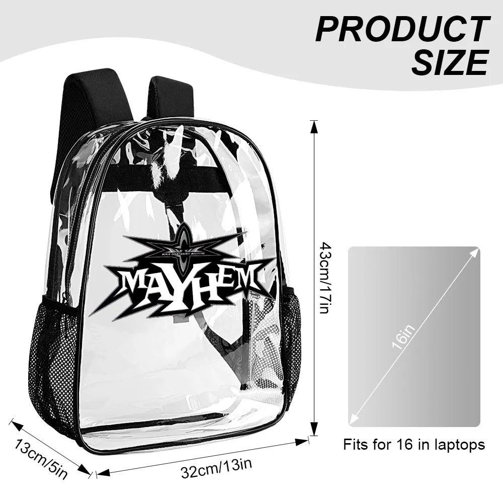 WCW Mayhem Transparent Backpack 17 Inch