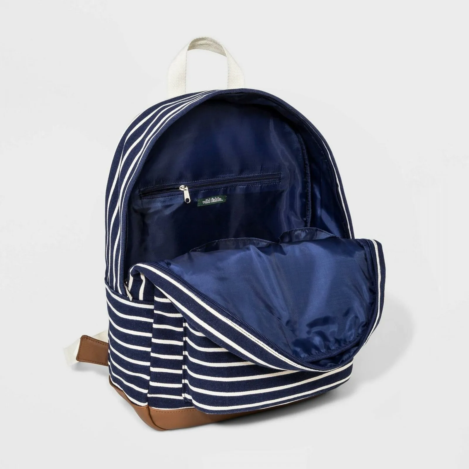 Wild Fable Striped Canvas Dome Backpack
