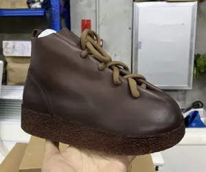 Women Handmade Ankle Platform Boots
