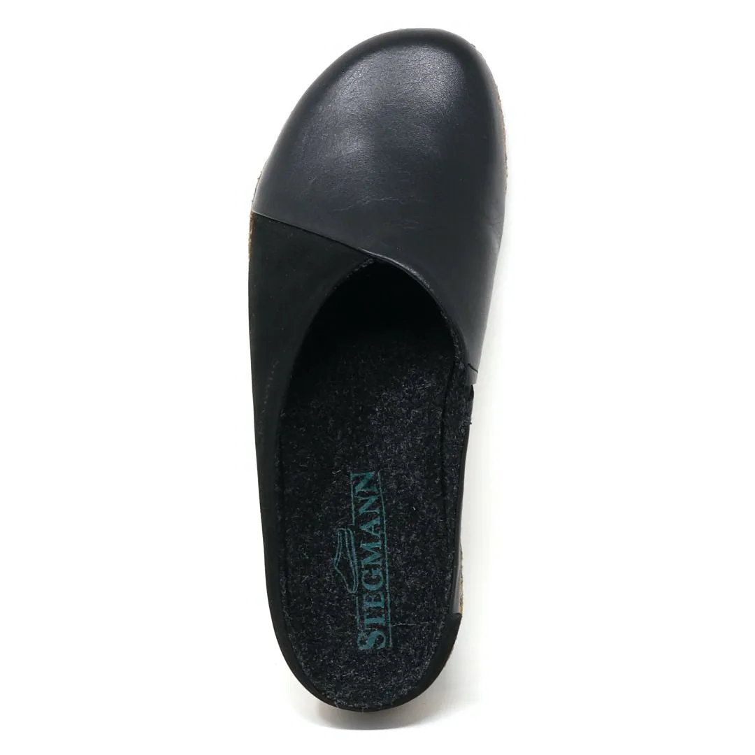 Women's Elsa Leather & Nubuck Wedge Mule