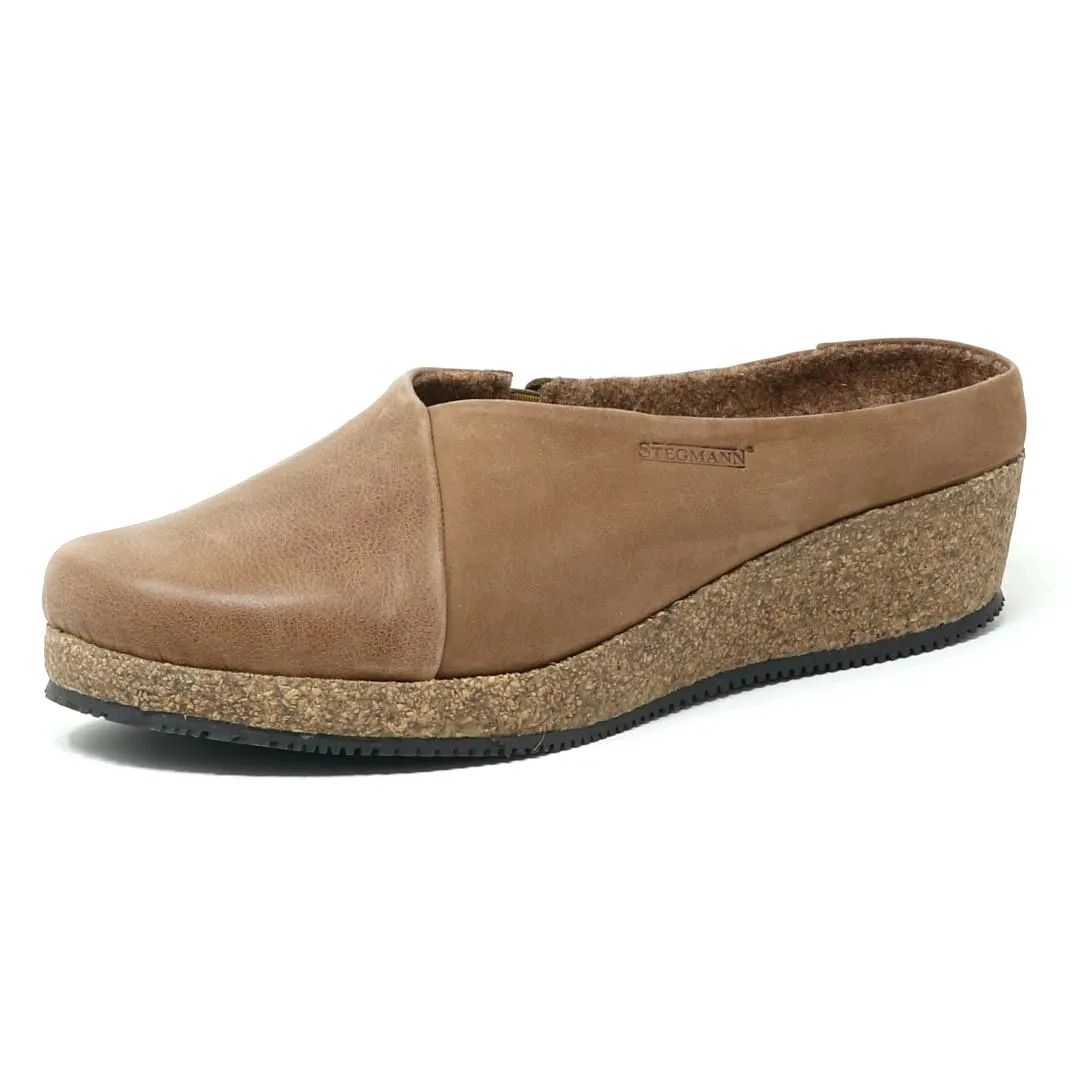 Women's Elsa Leather & Nubuck Wedge Mule
